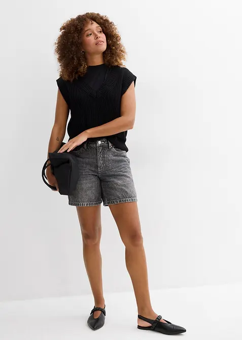 Jeans-Shorts Mid Waist, bonprix