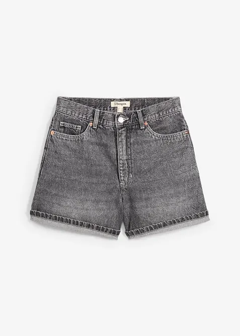 Jeans-Shorts High Waist, Low Stretch, bonprix