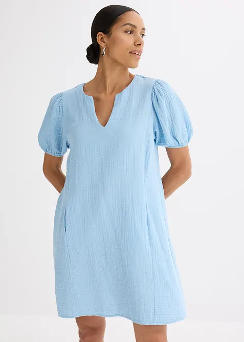 Robe courte en gaze de coton, bonprix