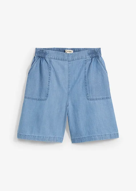 Short à taille élastiquée, avec du lin rafraîchissant, bonprix