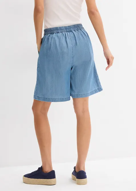 Short à taille élastiquée, avec du lin rafraîchissant, bonprix