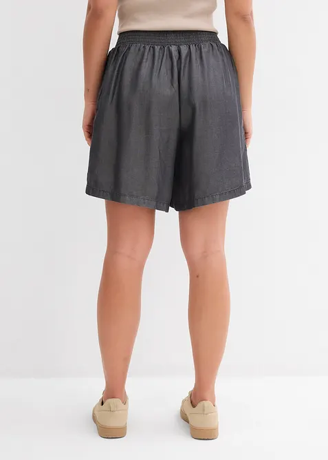 Short &agrave; taille &eacute;lastiqu&eacute;e et smock&eacute;e, bonprix
