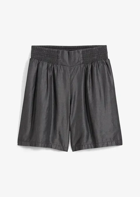 Short &agrave; taille &eacute;lastiqu&eacute;e et smock&eacute;e, bonprix