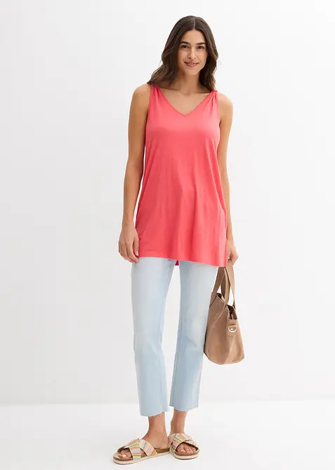 Long-Top aus Viskose-Leinen-Mix, bonprix