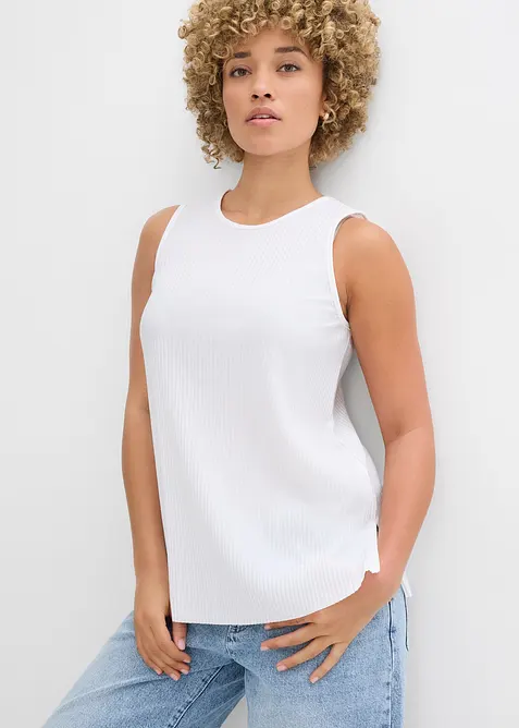 Top en polyester recyclé, bonprix