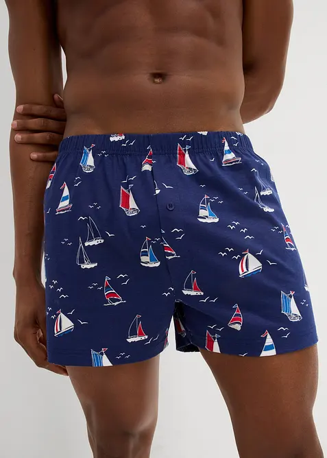Jersey Boxershorts aus Bio-Baumwolle (3er Pack), bonprix