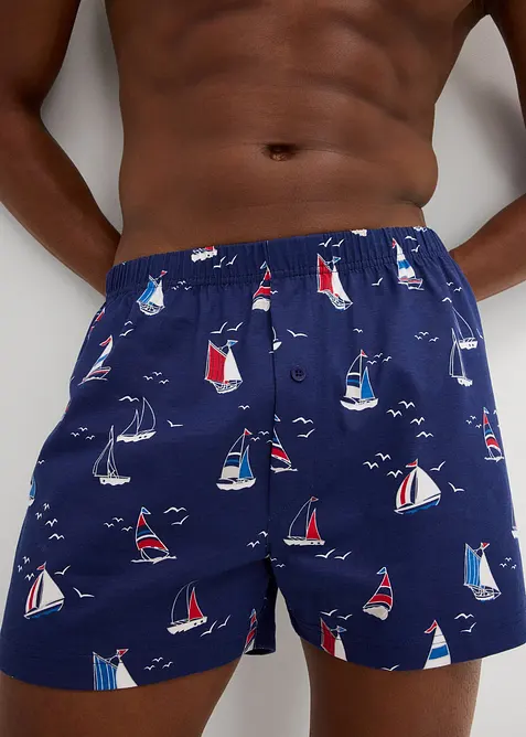 Jersey Boxershorts aus Bio-Baumwolle (3er Pack), bonprix
