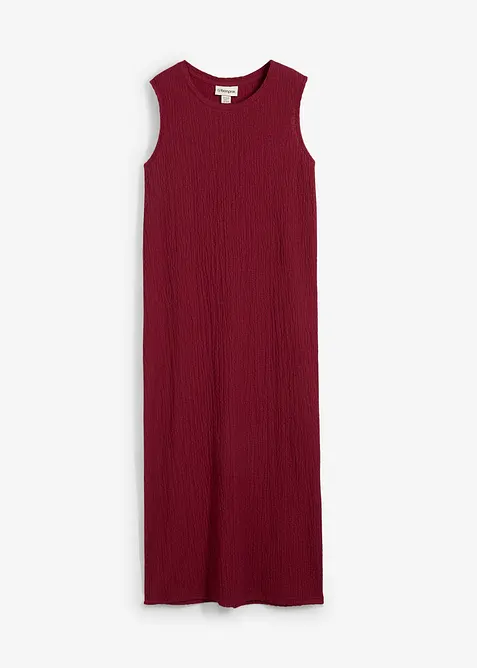 Robe en jersey cr&ecirc;pe gaufr&eacute;, bonprix