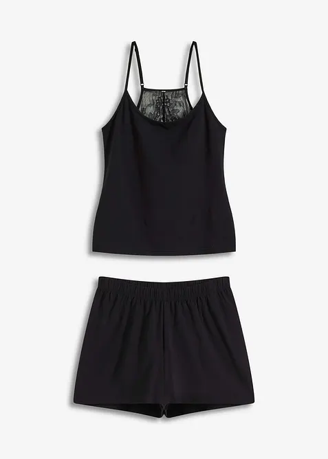 Pyjashort avec dos en dentelle, bonprix
