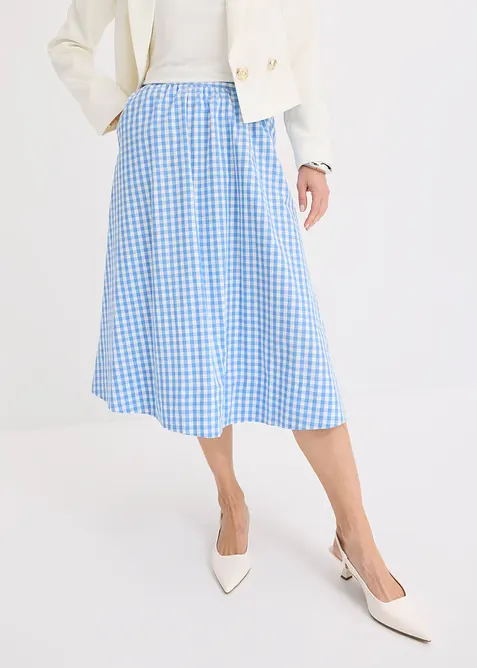 Midirock aus reiner Baumwolle, bonprix