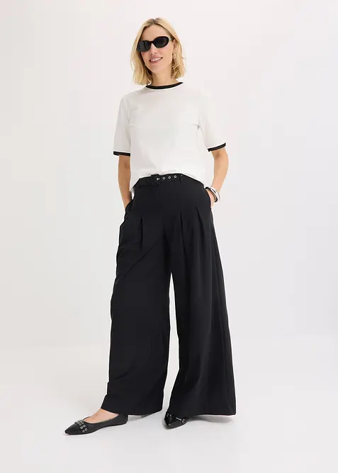 Shirt mit Spitzenborte, bonprix