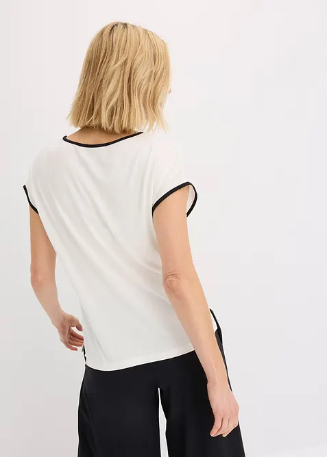 Shirt mit Kontrast Piping, bonprix