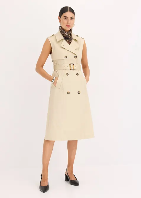 Robe trench avec ceinture (ens. 2 pces), bonprix