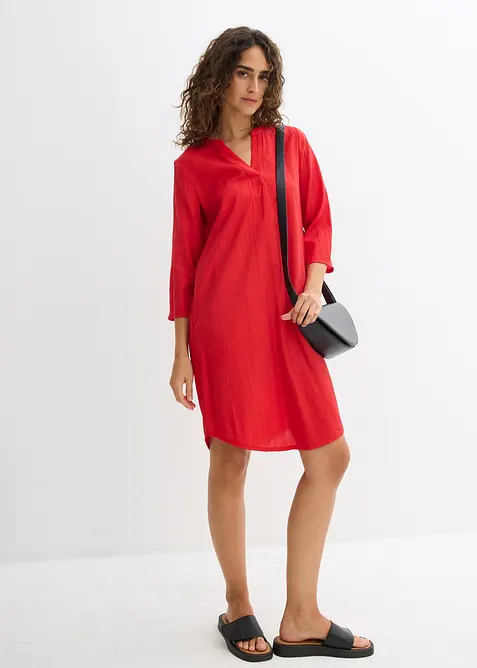 Tunika-Kleid aus Viskose-Mix mit Struktur Effekt, bonprix