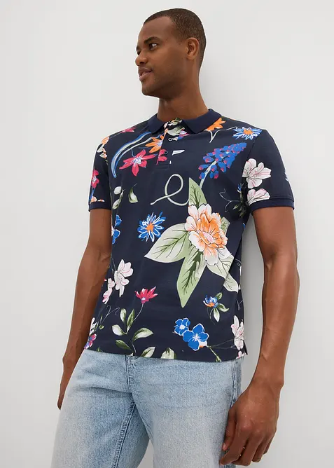 Piqu&eacute; Poloshirt aus reiner Baumwolle, bonprix