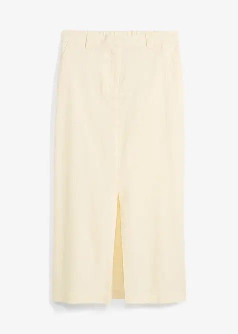 Midirock aus luftigem Leinen-Mix, bonprix