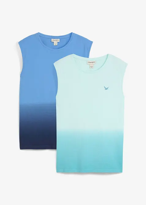 Lot de 2 marcels 100% coton, bonprix