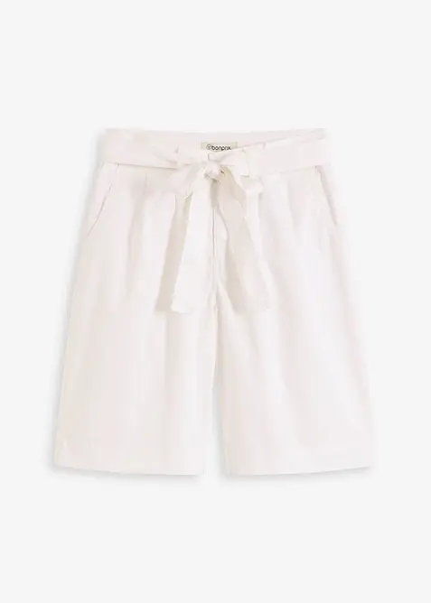 Twill-Shorts mit Bindeg&uuml;rtel, bonprix