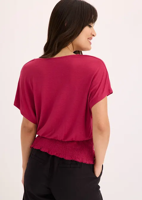 T-shirt à base smockée, bonprix