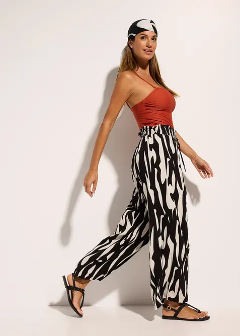 Pantalon de plage en viscose, bonprix