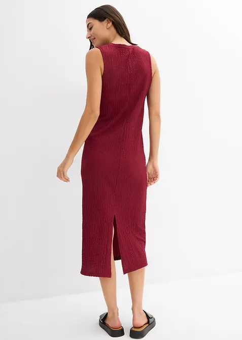 Robe en jersey cr&ecirc;pe gaufr&eacute;, bonprix