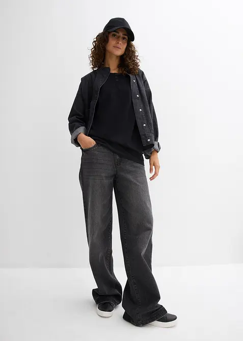 Top aus reiner Bio-Baumwolle (2er Pack), bonprix