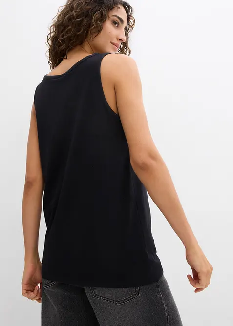 Top aus reiner Bio-Baumwolle (2er Pack), bonprix