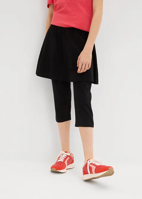 Legging 3/4 avec jupe int&eacute;gr&eacute;e, bonprix