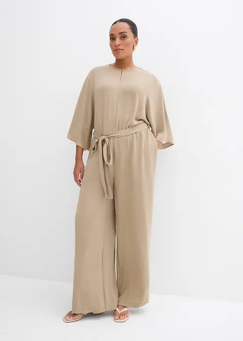Jumpsuit mit Bindeband, bonprix
