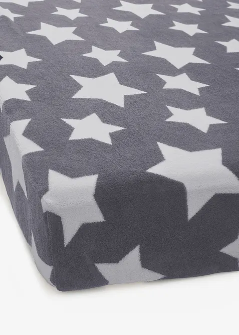 Drap-housse Cashmere Touch avec &eacute;toiles, bonprix