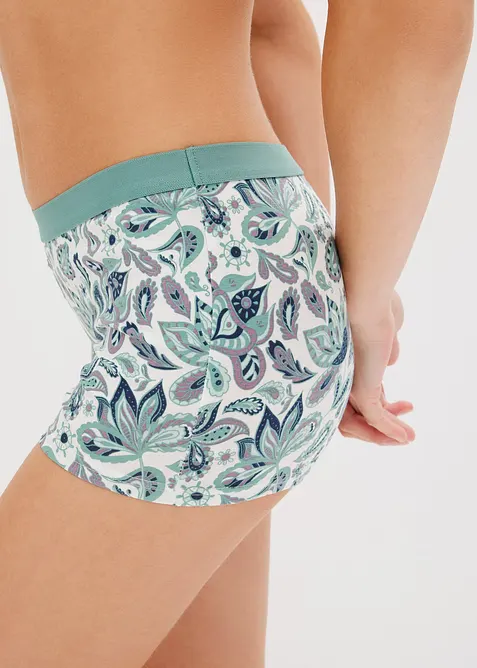 Damen Boxer mit Bio-Baumwolle (4er Pack), bonprix