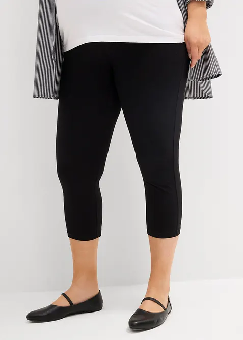 Lot de 2 leggings de grossesse, longueur 3/4, bonprix