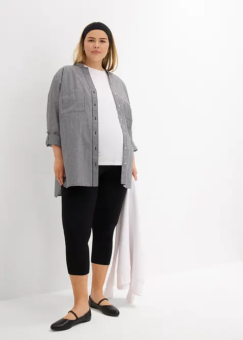 Lot de 2 leggings de grossesse, longueur 3/4, bonprix