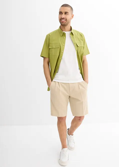 Kurzarmhemd aus reiner Baumwolle, bonprix