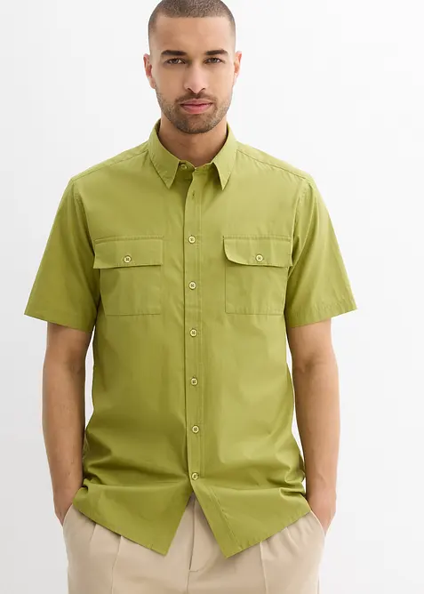 Kurzarmhemd aus reiner Baumwolle, bonprix