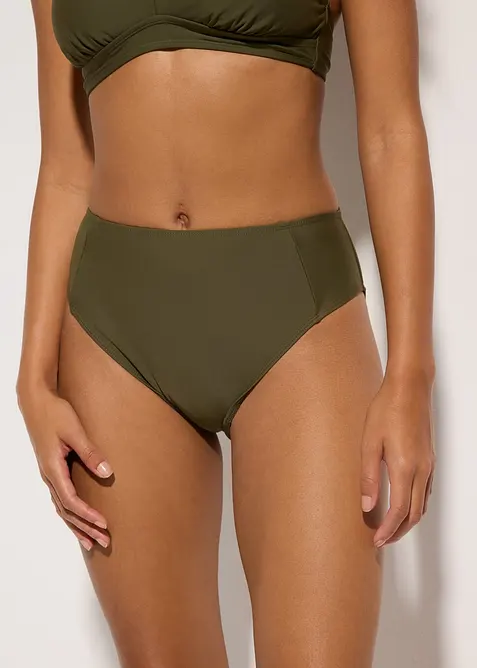 Highwaist-Bikinihose mit hohem Beinausschnitt, bonprix
