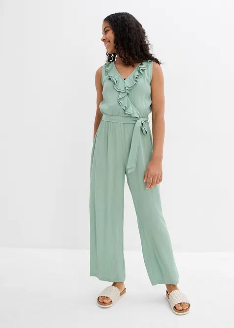 Jumpsuit aus strukturiertem Crinkle, bonprix