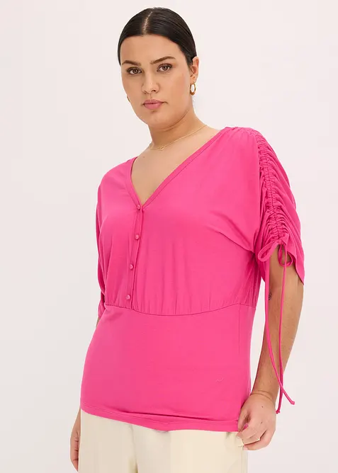 T-shirt à boutons décoratifs, bonprix