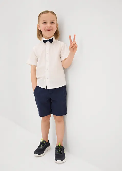 Chemise et nœud papillon 100% coton (ens. 2 pces), bonprix