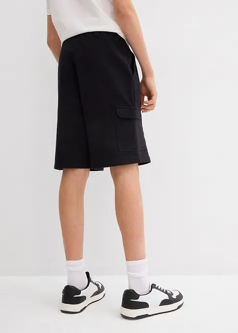 Bermuda en molleton 100% coton à poches cargo, bonprix