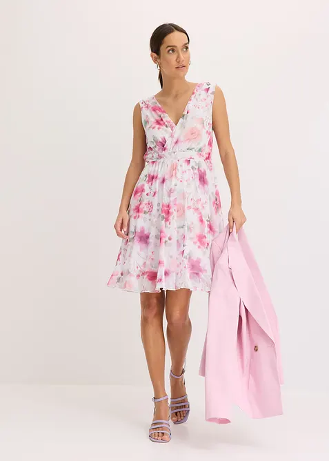 Robe en mesh imprimé, bonprix