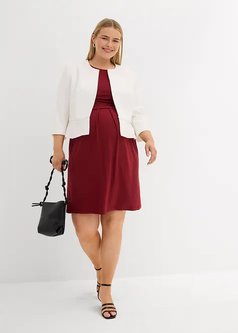 Blazer de grossesse court en satin, bonprix