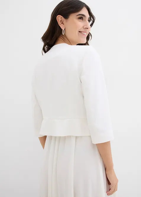 Blazer de grossesse court en satin, bonprix