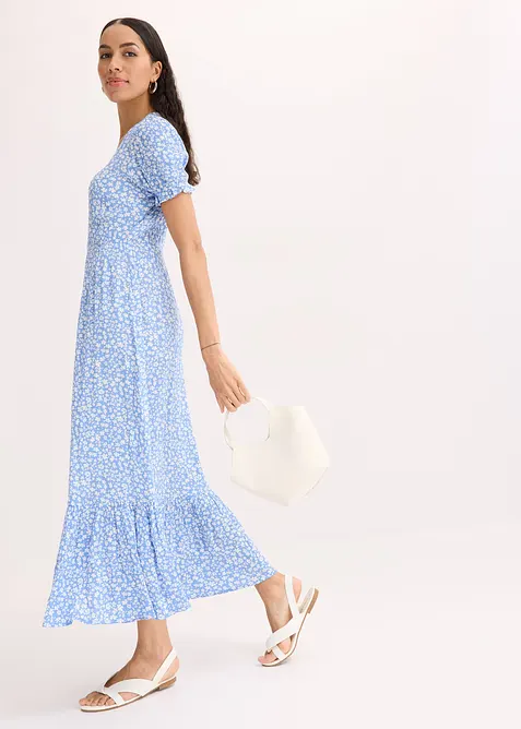 Robe longue imprim&eacute;e, bonprix