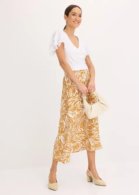 Shirt mit Volants, bonprix