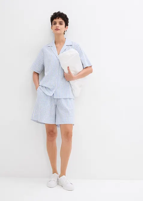 Hemdbluse aus reiner Baumwolle, bonprix