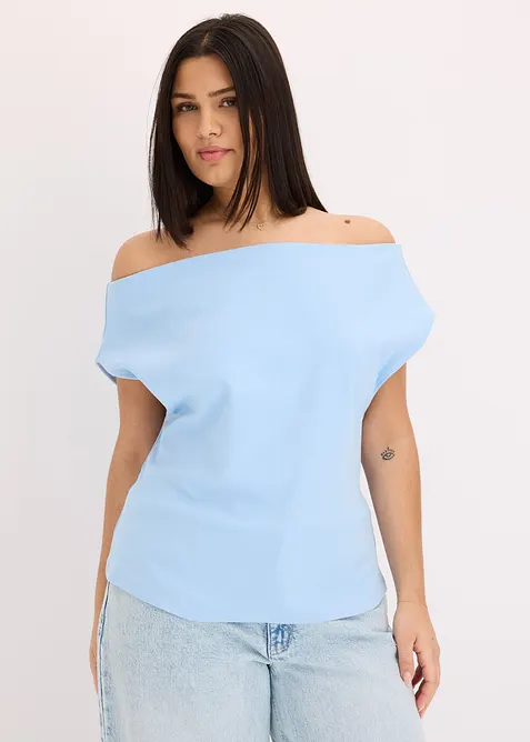 Off-Shoulder-Shirt aus reiner Bio-Baumwolle, bonprix