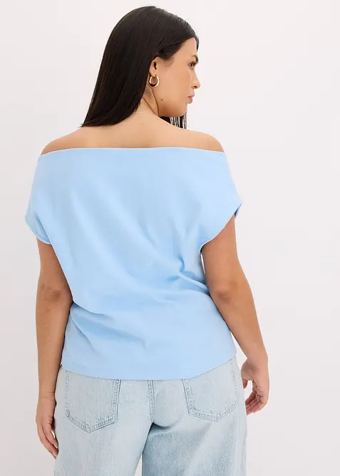 Off-Shoulder-Shirt aus reiner Bio-Baumwolle, bonprix