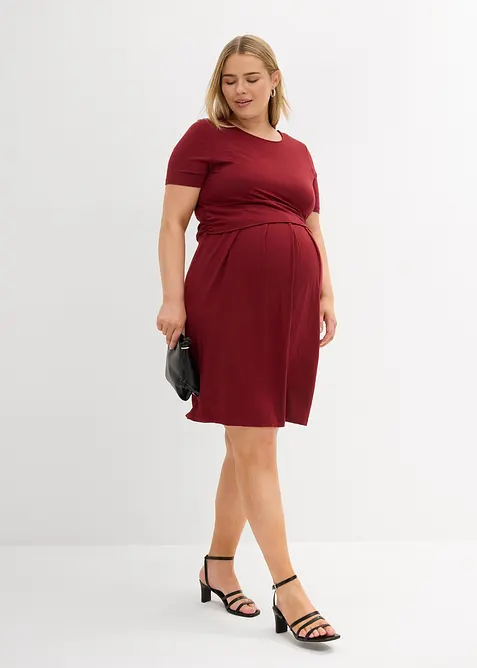 Robe de grossesse 2en1 en viscose, fonction allaitement discr&egrave;te, bonprix