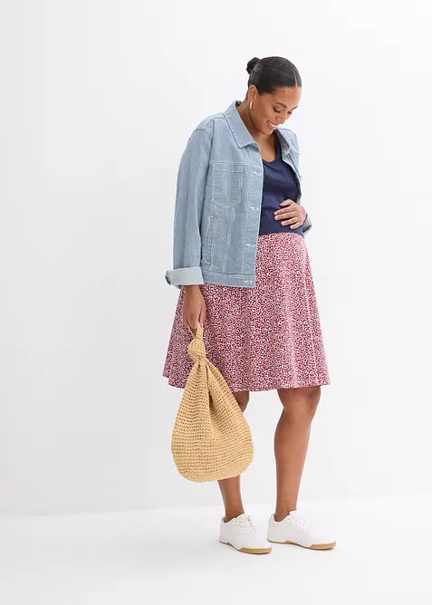 2-in-1 Umstands- und Stillkleid aus Bio-Baumwolljersey, bonprix